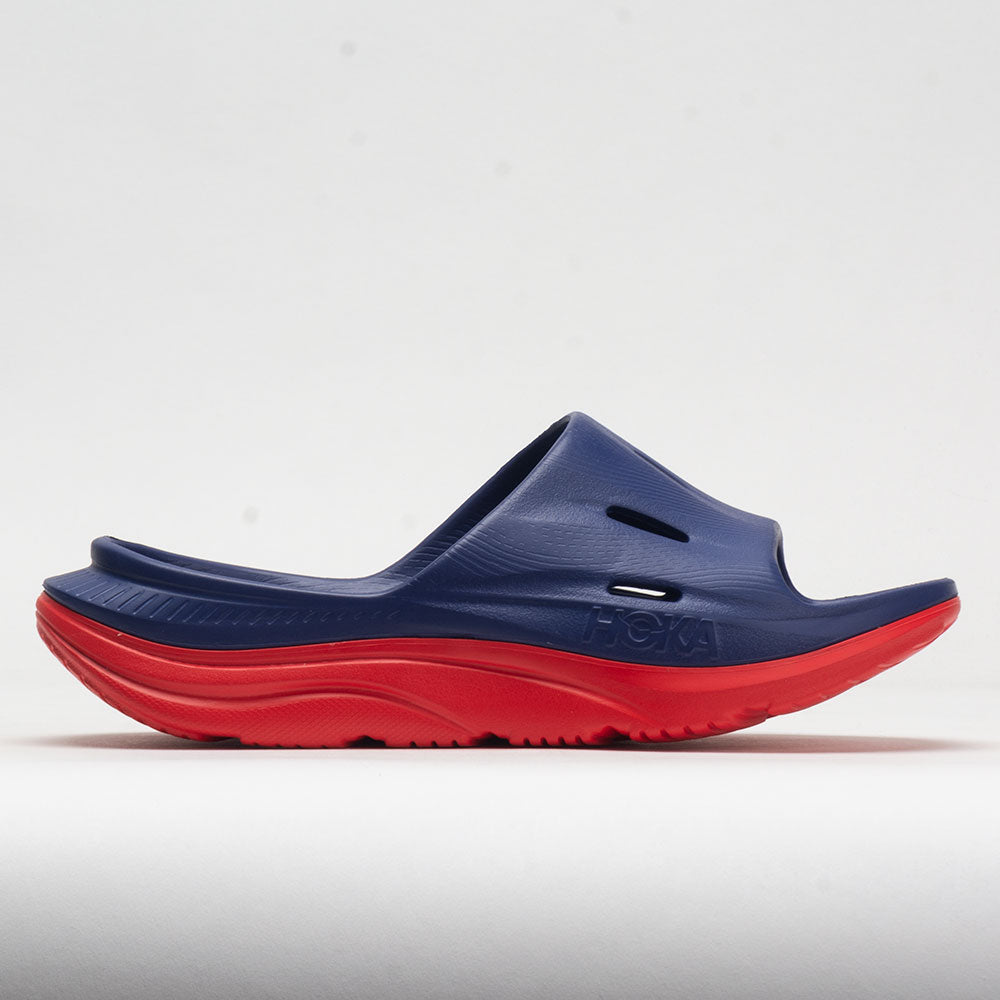 HOKA Ora Slide 3 Unisex  Bellwether Blue/Red Alert