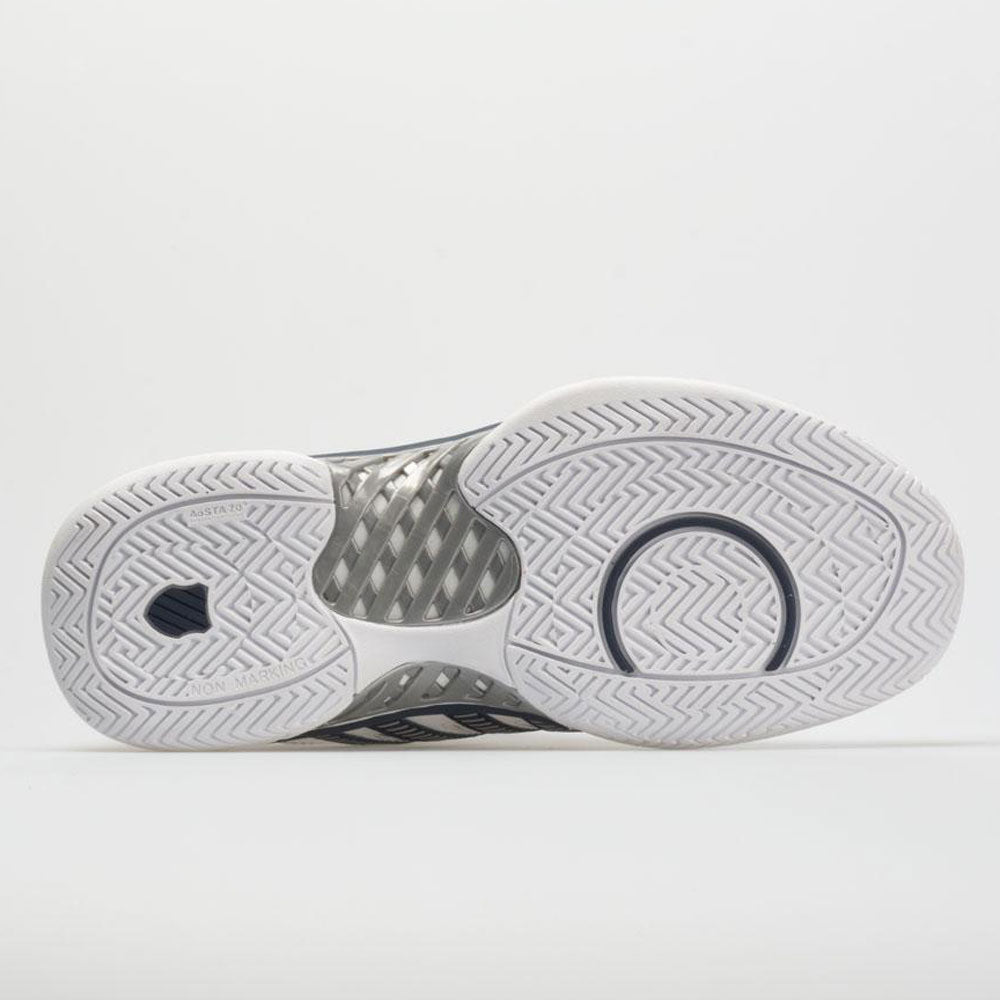 K-Swiss Hypercourt Express Leather Men's  White/Navy/Silver