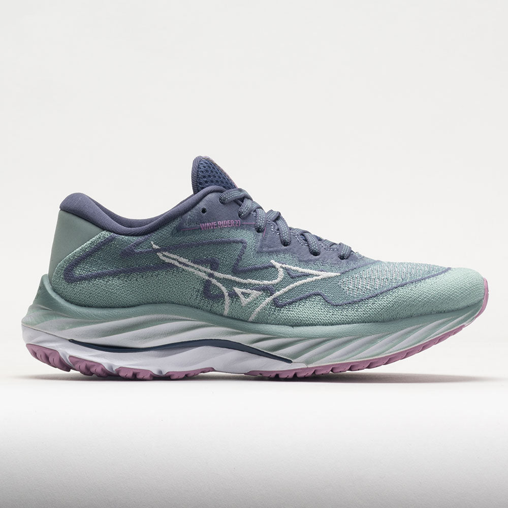 Mizuno Wave Rider 27 Women's  Blue Surf/Snow White