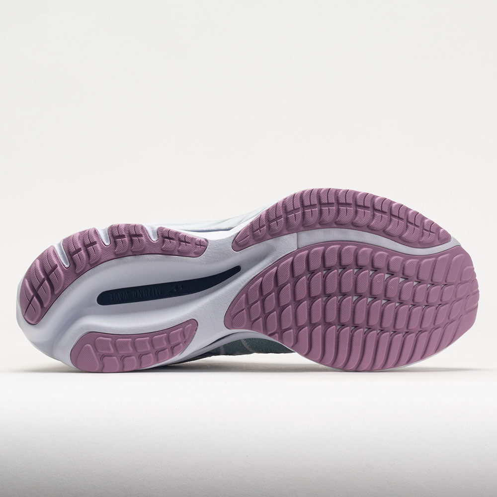 Mizuno Wave Rider 27 Women's  Blue Surf/Snow White