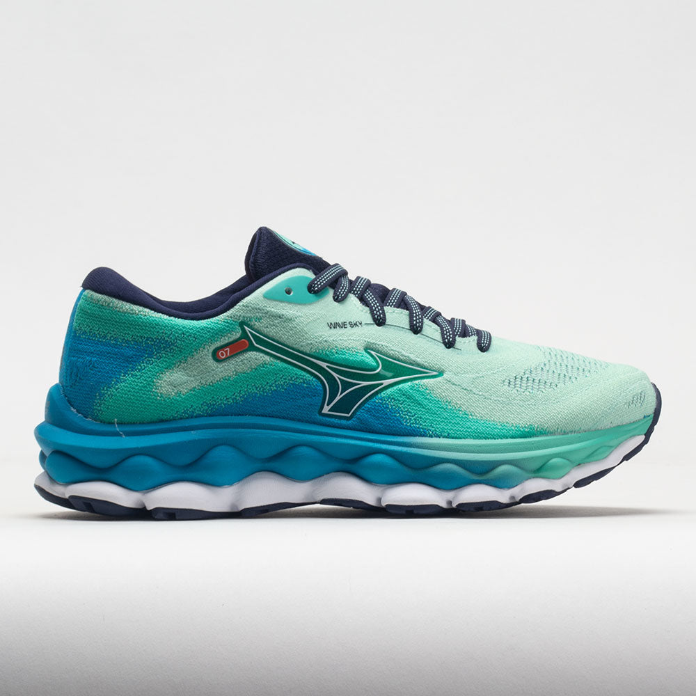 Mizuno Wave Sky 7 Women's  Beveled Glass/White