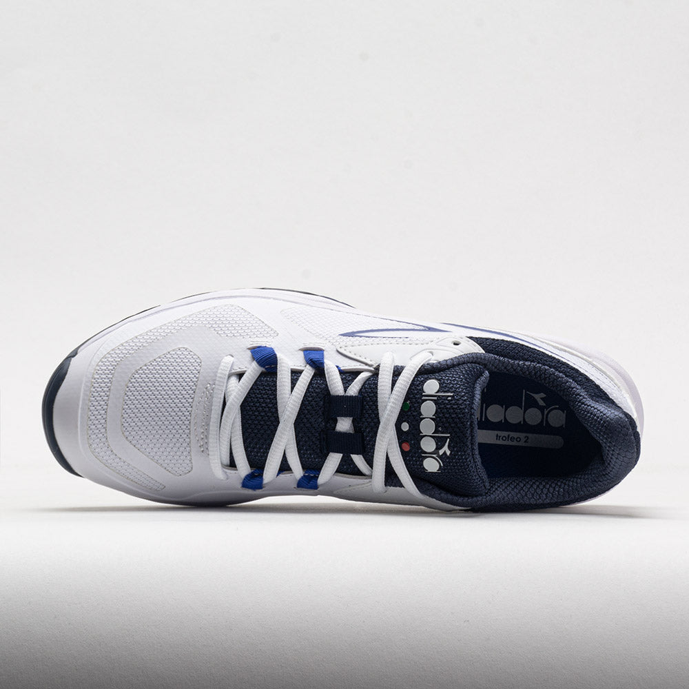 Diadora Trofeo 2 Pickleball Men's  White/Surf the Web/Blue Corsair
