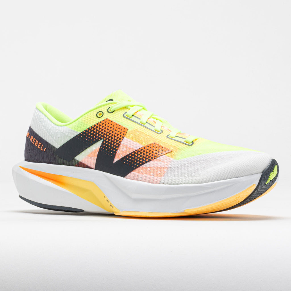 New Balance FuelCell Rebel v4 Men's  White/Lime Glo/Hot Mango