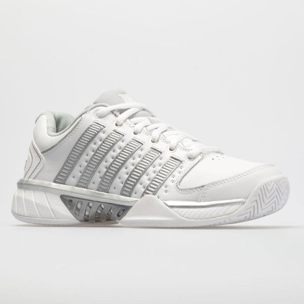 K-Swiss Hypercourt Express Leather Women's  White/Silver/Glacier Gray