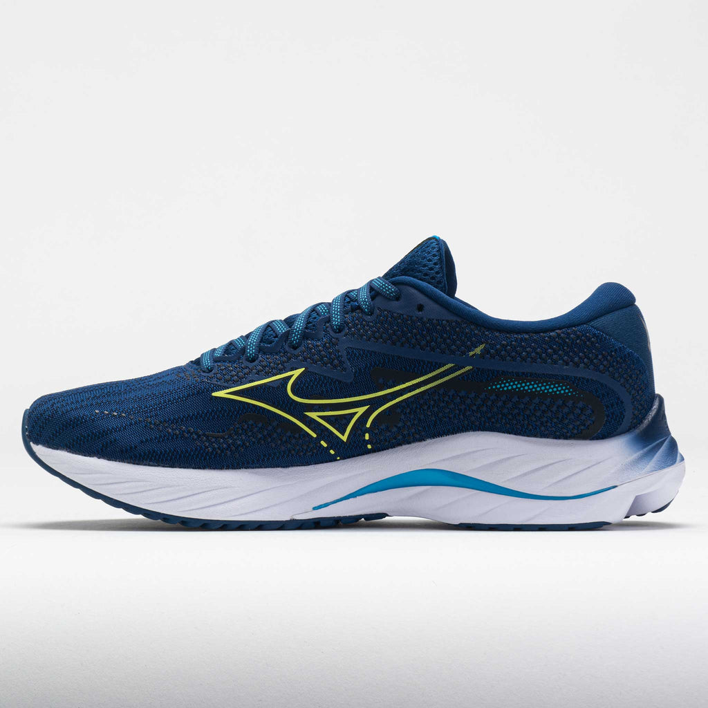 Mizuno Wave Rider 27 Men's  Navy Peony/Sharp Green