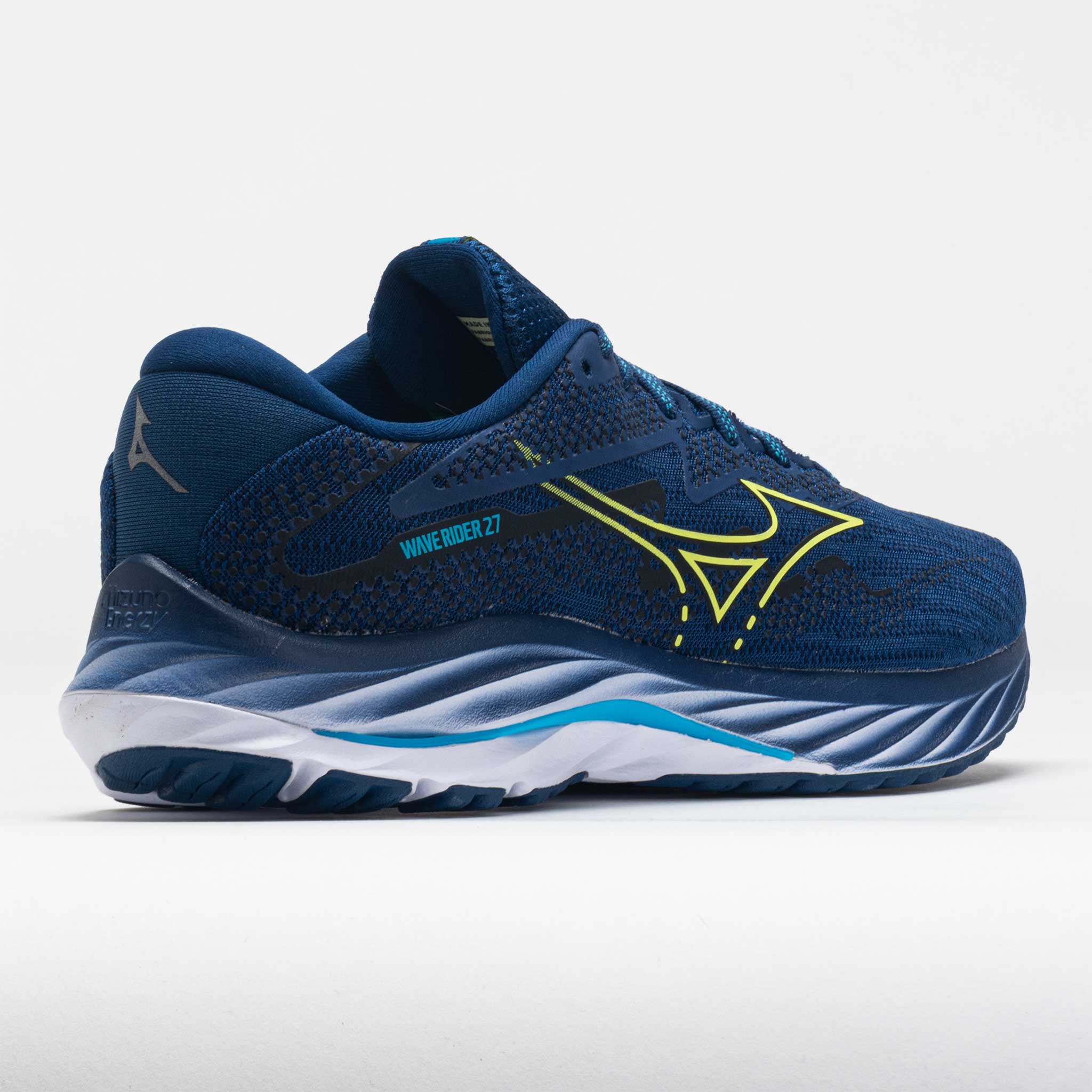 Mizuno Wave Rider 27 Men's  Navy Peony/Sharp Green