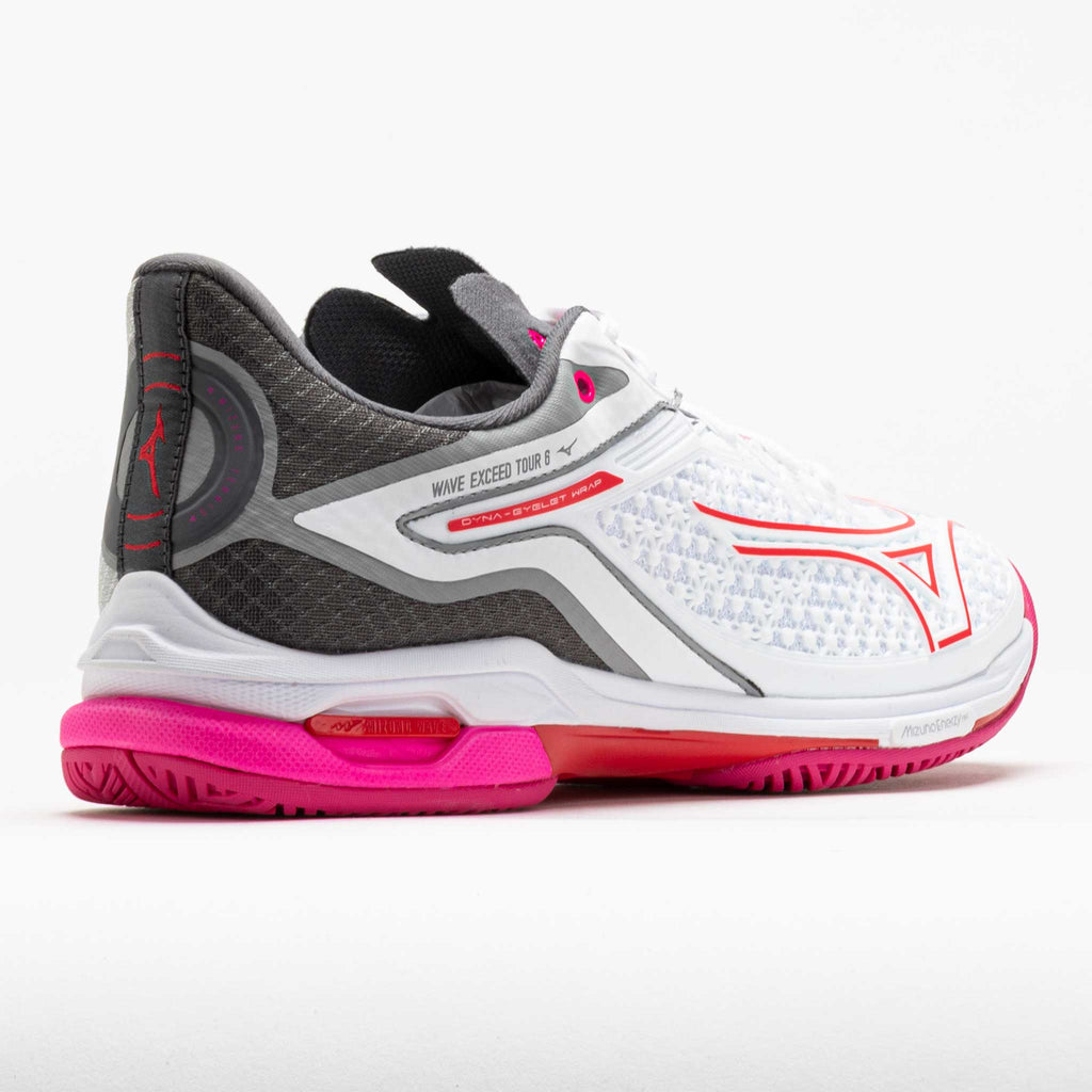 Mizuno Wave Exceed Tour 6 Women's  White/Radient Red
