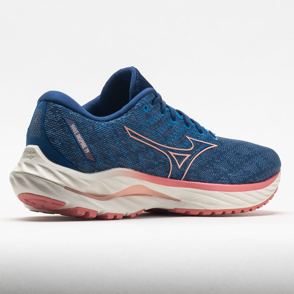 Mizuno Wave Inspire 19 Women's  Blue Quartz/Peach Bud