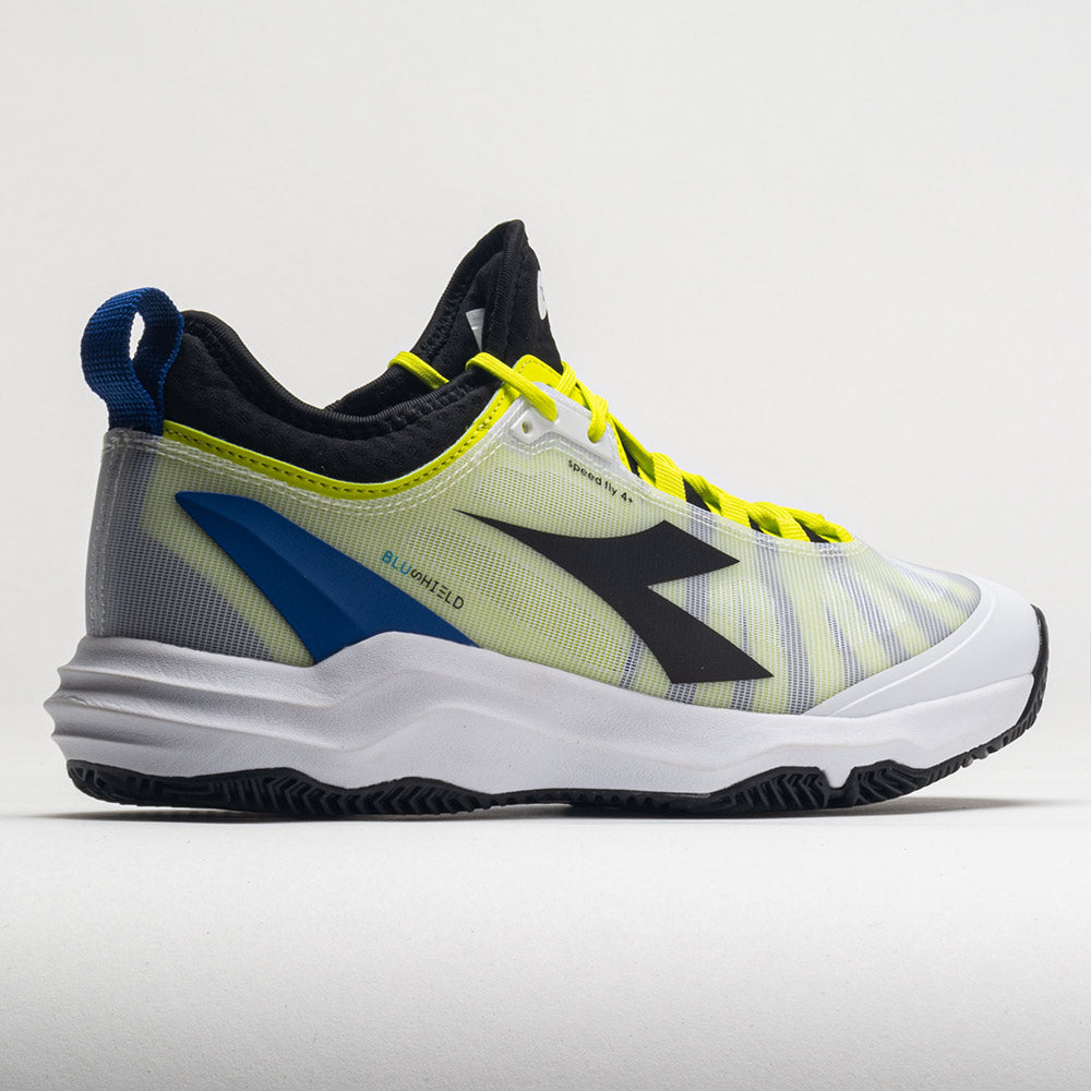Diadora Speed Blushield Fly 4+ Clay Men's  White/Black/Deja Vu Blue