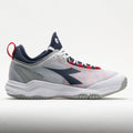 Diadora Blushield Fly 4+ Men's  White/Blue Corsair/Fiery Red