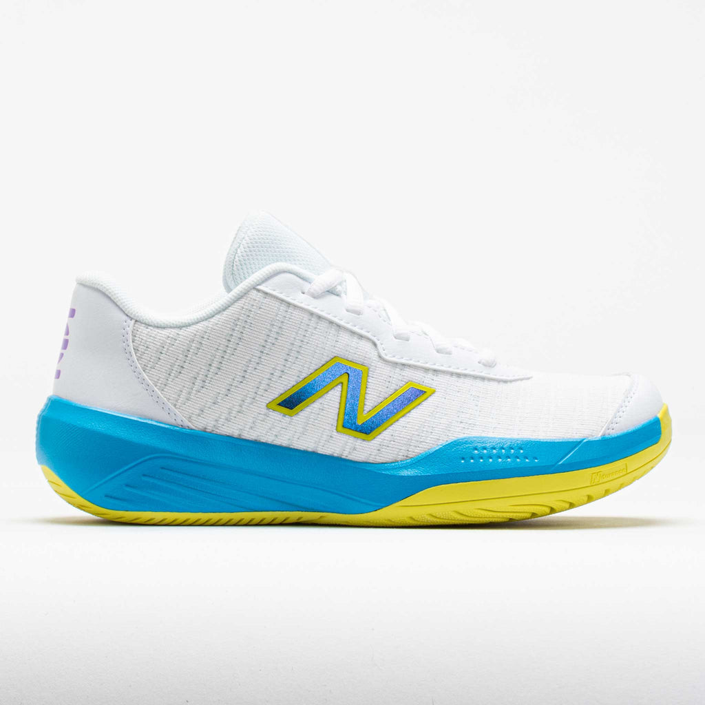 New Balance 996v5 Junior  White/Spice Blue